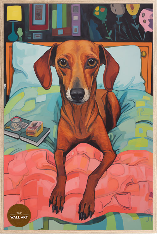 images/products/brown_dog_on_bed/brown_dog on bed_OAK_P.jpg